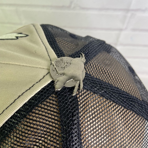 Cliff Raven Chief Skull Hardy Tattoo Embroidered Mesh Back Trucker Snapback Hat - Picture 4 of 8